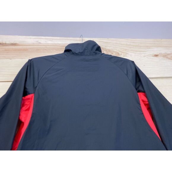 Antigua Jacket Womens Large Black Zip Windbreaker Golf Wilderness Fortune Bay - Picture 13 of 15